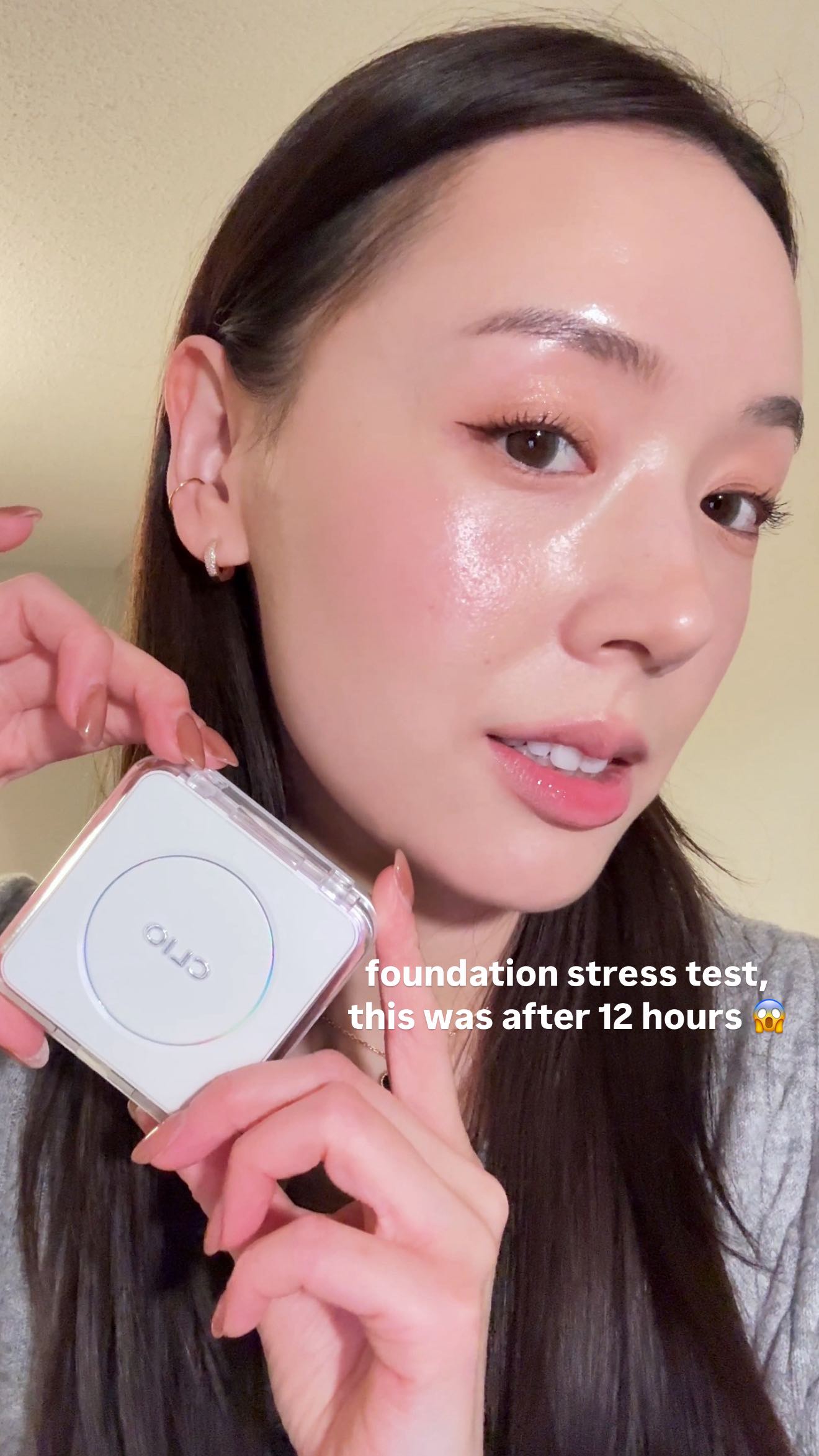 Instagram post by @kerriful for CLIO Cosmetics. Caption reads: [...] years, I’ve tried everything, but....