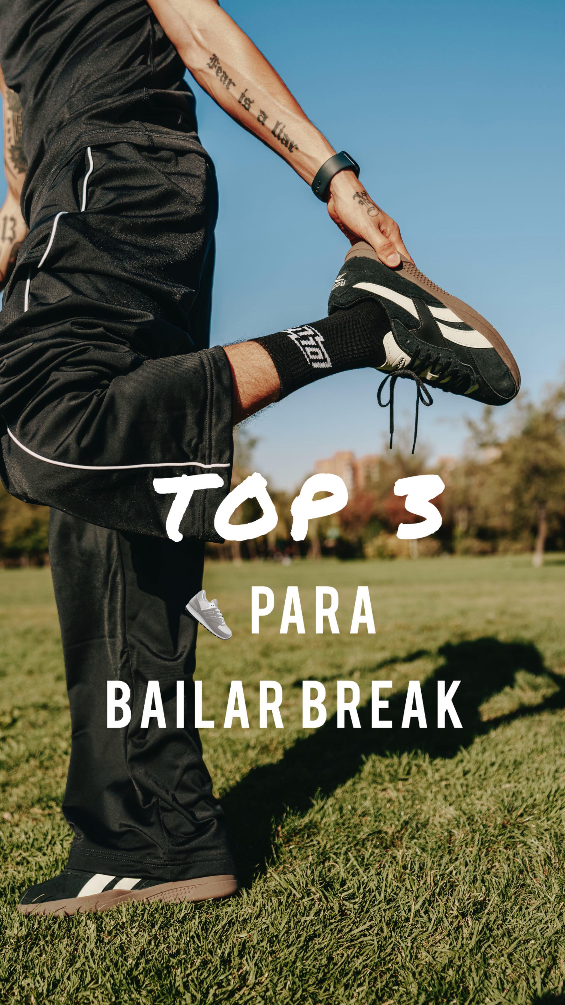 Instagram post by @matita.cl for Reebok. Caption reads: [...] 👟 para bailar bailar Break 🕺🏻🤸🏻‍♂️....
