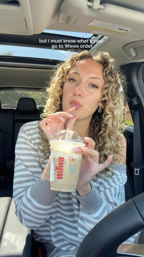 Instagram post by @hannahhnotmontanaaa for Wawa. Caption reads: #ad This is my Wawa, what’s yours? Wawa has been a....
