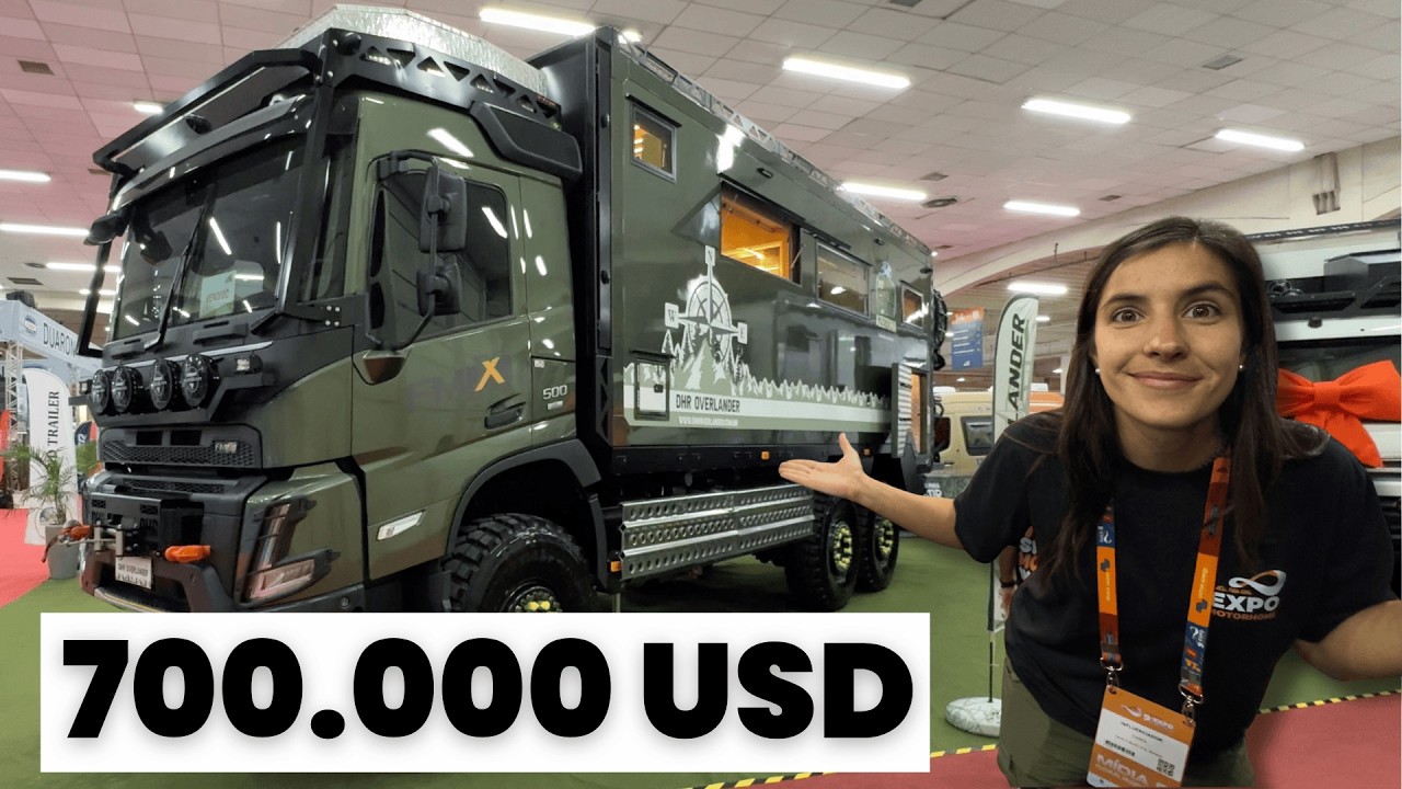 YouTube post by @HakunaMatataxelmundo for Civitatis. Caption reads: Video thumbnail: This is what a MOTORHOME on a 6X6....