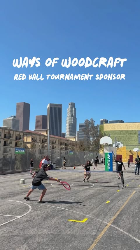 Instagram post by @woodcraftrangers for Yonex. Caption reads: [...] Hub, powered by Woodcraft Rangers, Yonex is....