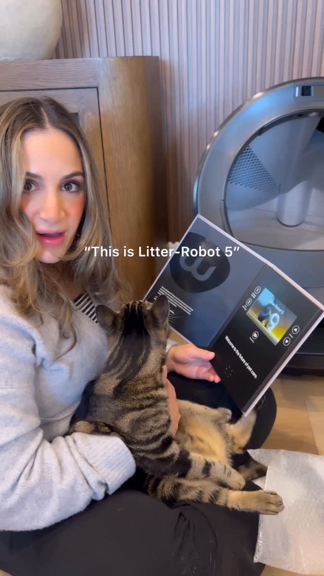 Instagram post by @dontstopmeowing for Litter-Robot. Caption reads: The NEW AND IMPROVED Litter-Robot is here!!....