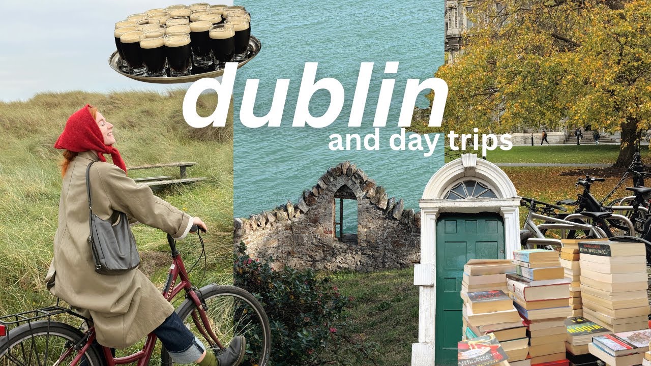 YouTube post by @caricakes for Skillshare. Caption reads: ireland vlog 🇮🇪 my husbands first time in....