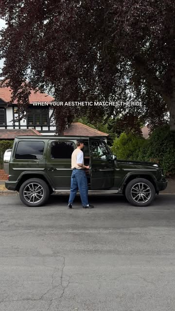 Instagram post by an influencer for Next Menswear. Caption reads: AD When your aesthetic matches the ride 🏁 Spring....