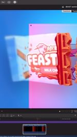 Instagram post by @daniel.schiffer for Storyblocks. Caption reads: [...] commercial to the next level with....