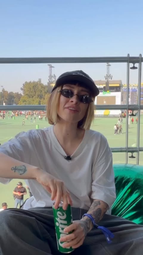 Instagram post by @bieadam for Sprite. Caption reads: S-a zburat peste ocean.✅
S-a dansat puternic pe....