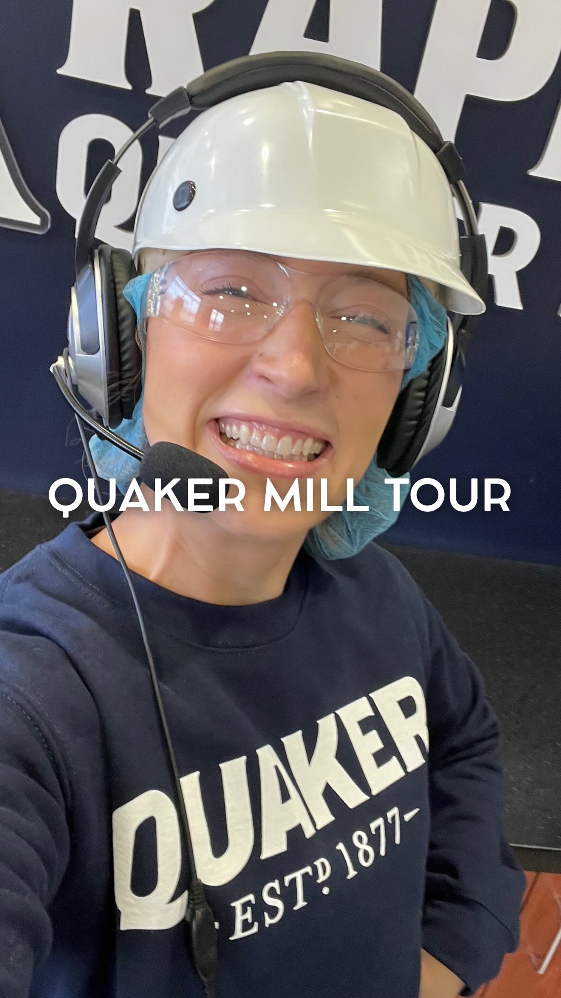 Instagram post by @itsaflavorfullife for Quaker Oats. Caption reads: #ad A day in my life visiting the @quaker Oats....
