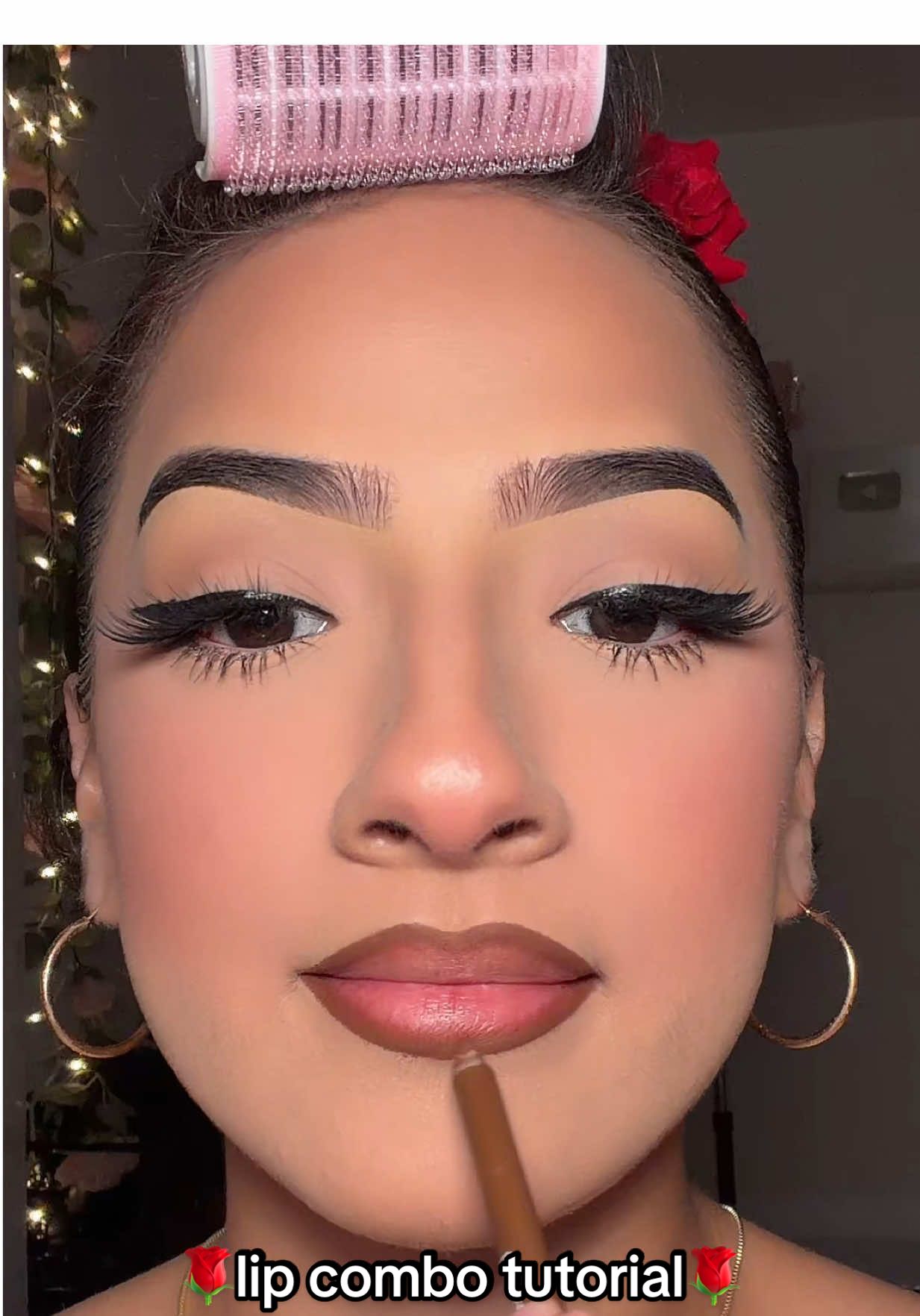 TikTok post by @glambby_ for LAWLESS Beauty. Caption reads: [...] us lipstick “cheeky chat” @LAWLESS Beauty....