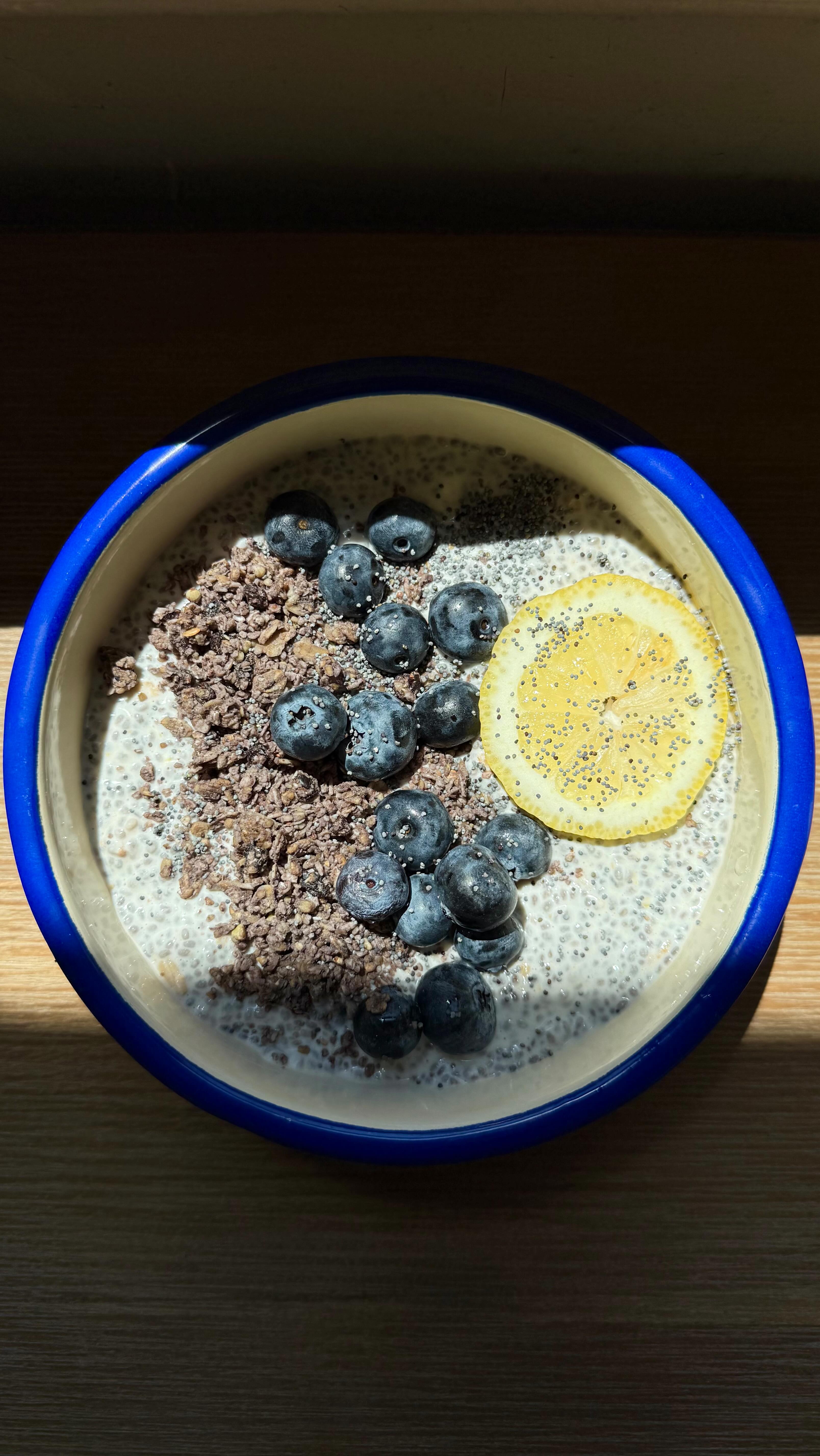Instagram post by @glowwithella for Califia Farms. Caption reads: Lemon Poppyseed Chia Seed Pudding 🍋🥛

Using my....