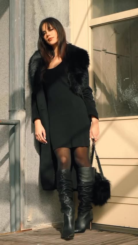 Instagram post by @ellamendelsohn for Michael Kors. Caption reads: Effortlessly cool holiday outfits this season from....