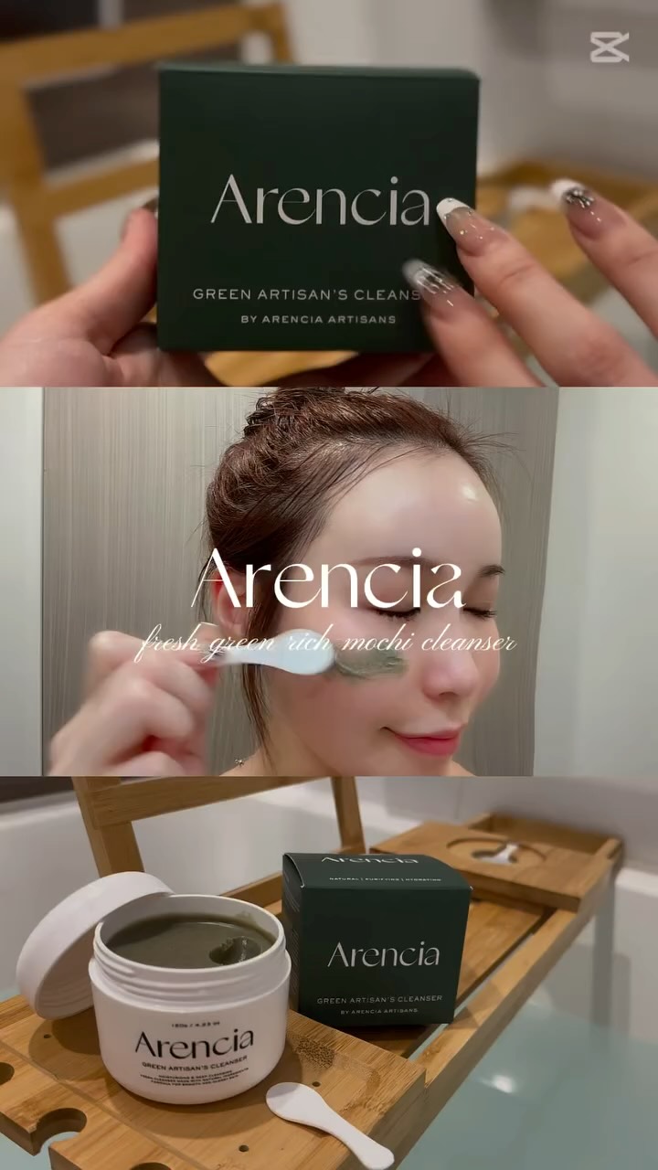 Instagram post by @_chinami__ for Arencia. Caption reads: .
.
8/31から始まるメガ割で絶対ゲットして欲しい
Arenciaのもちソープクレンザー🫧🍃....