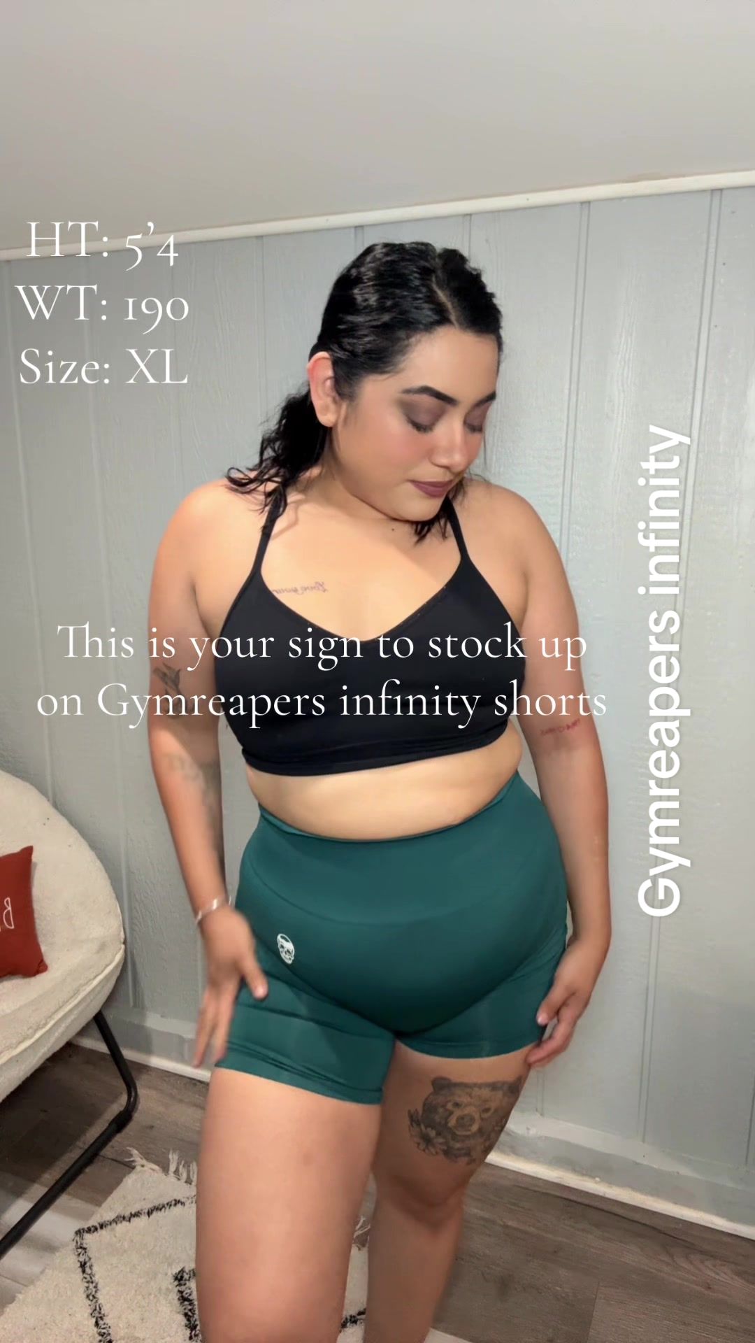 TikTok post by @deniisem for Gymreapers. Caption reads: @Gymreapers #gymreapers #gymtok [...].