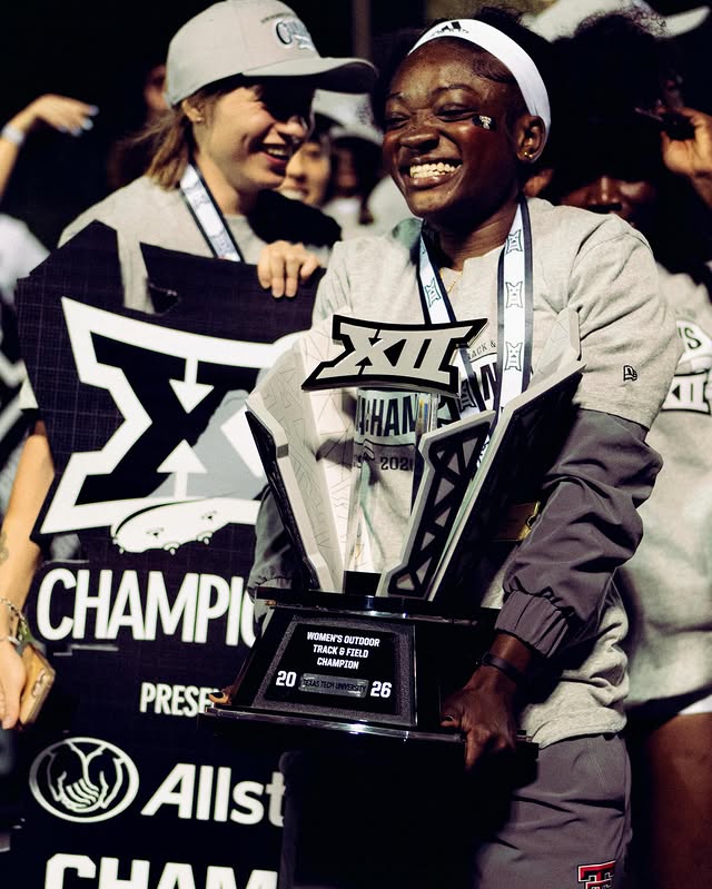 Instagram post by @fordxhurdles for Big 12 Conference. Caption reads: FORD is gonna be so hype this week‼️😅 The Texas....
