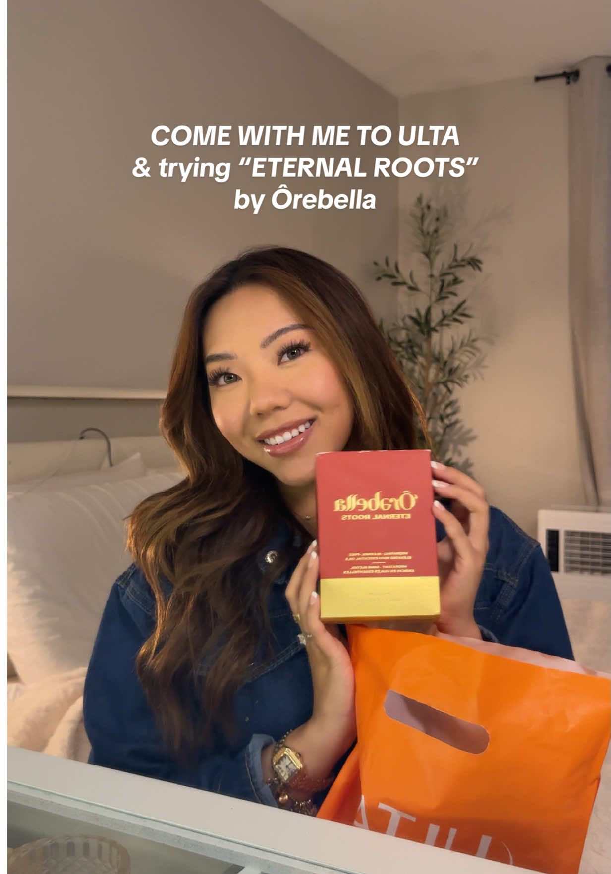 TikTok post by @pearleyang for Orebella. Caption reads: Come with me to Ulta 🎀 I think I just found my....