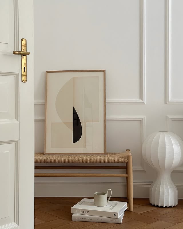 Instagram post by @interior_by_helen_wizemann for MyDomaine. Caption reads: Wish you a wonderful day with some cozy....