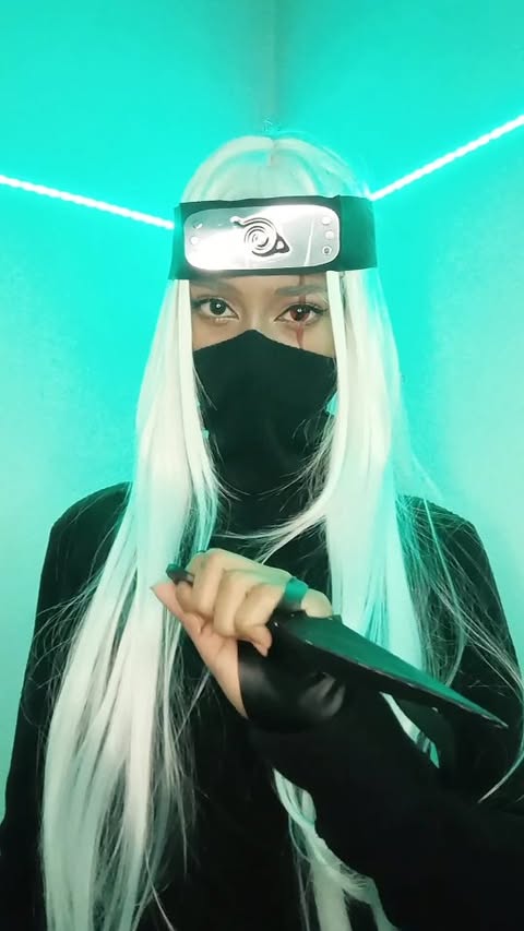 Instagram post by @farahsmakeover for TTDeye. Caption reads: Hatake Kakashi from Naruto 🥷🏻

Headband :....