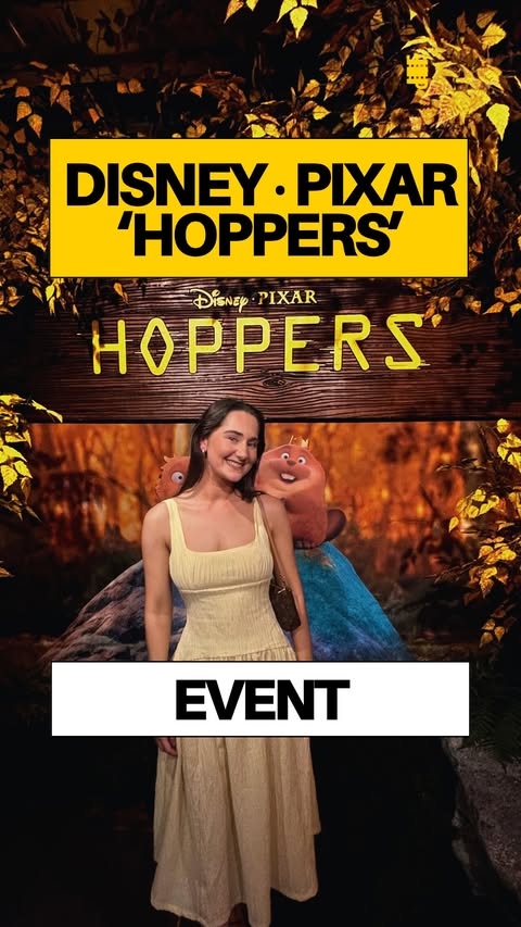 Instagram post by @filmprobe for Walt Disney Studios. Caption reads: Disney Pixar’s ‘Hoppers’ Early Screening with....