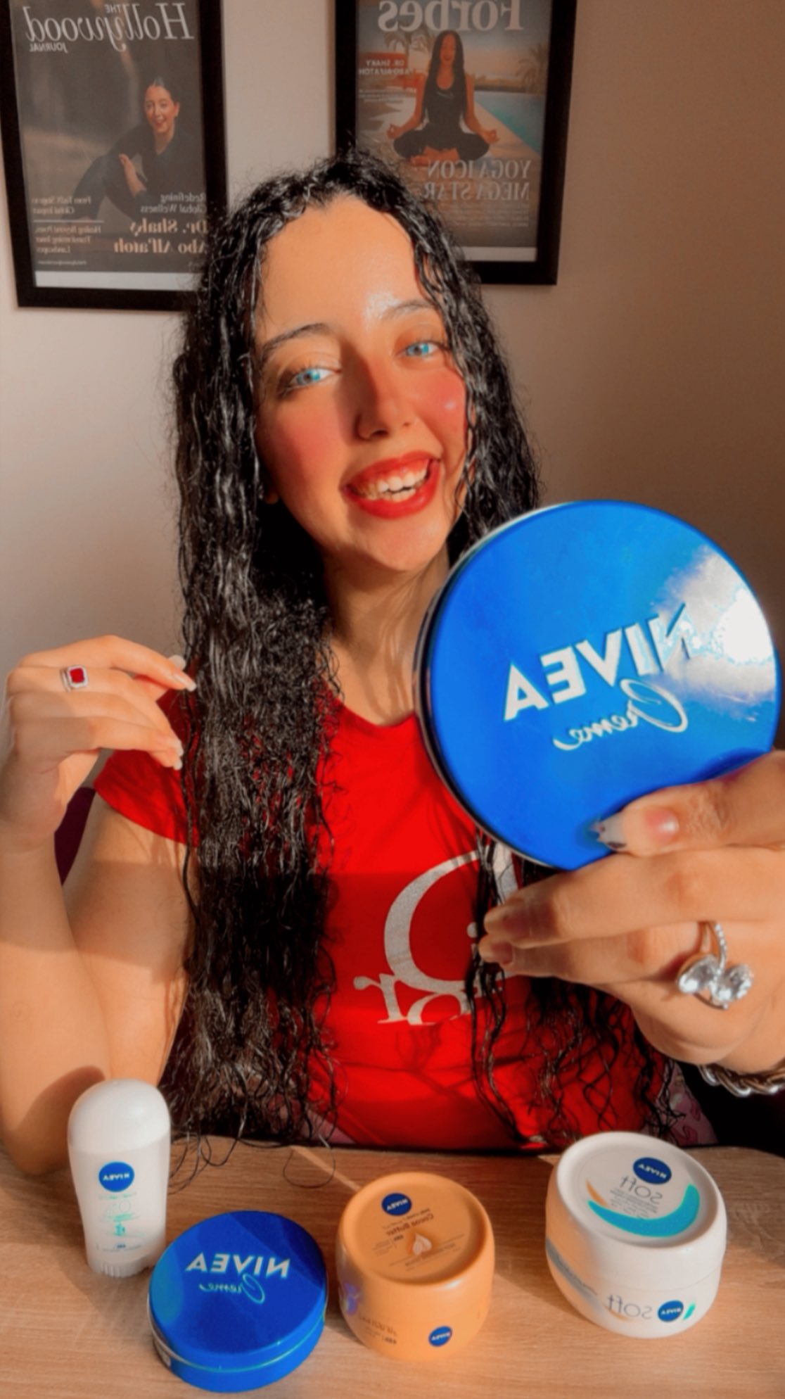 Instagram post by @shakyaboalfatoh for NIVEA USA. Caption reads: NIVEA’s top 4 essentials are the must-haves every....