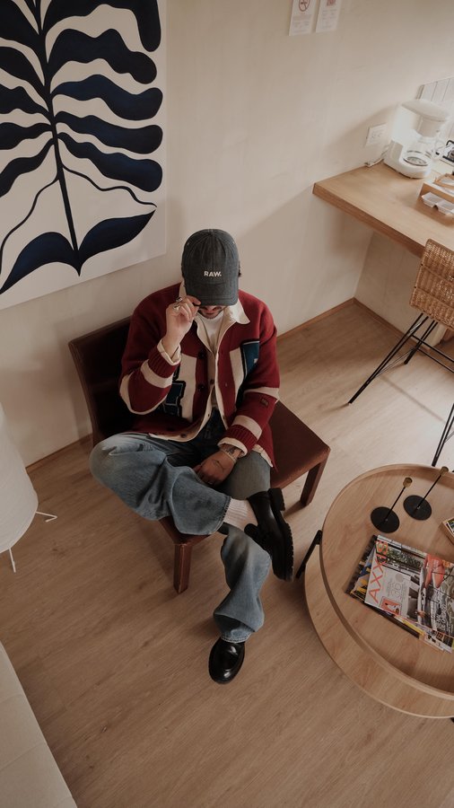 Instagram post by @juanpablogoch for G-Star RAW. Caption reads: [...] ready for the holiday season in my....