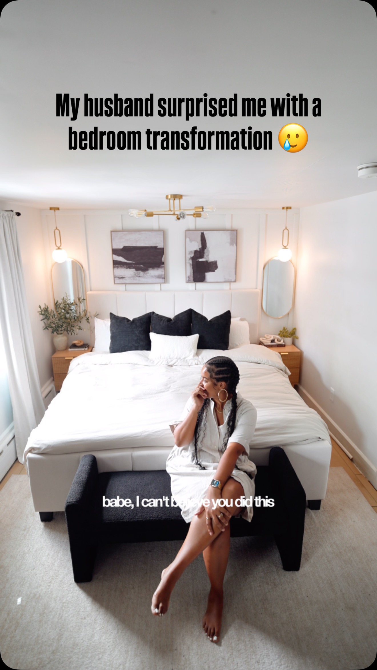 Instagram post by @kathlynceleste for Zinus. Caption reads: The man of God did goooddd, did he not?!? 😭 I....