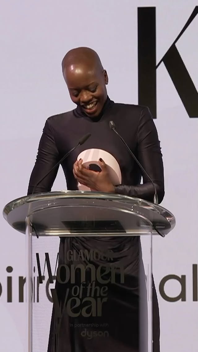 Instagram post by @florencekasumba for Glamour. Caption reads: My sincere thanks to @glamourgermany for the....