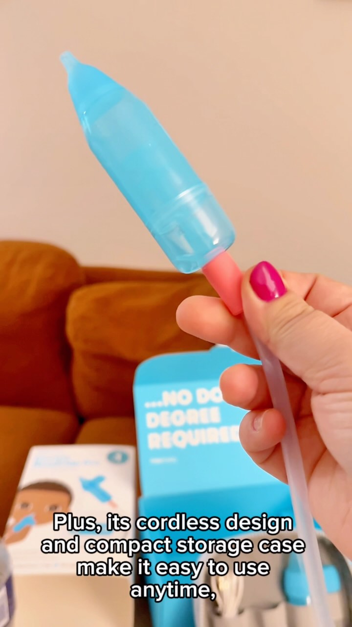 Instagram post by @american.ladybug for Frida Baby. Caption reads: Say goodbye to stuffy noses! Meet Frida Baby....