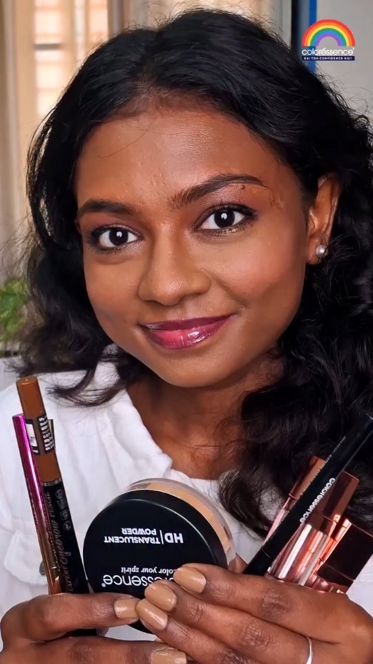 Instagram post by @thara_that_cocoa_girl for Coloressence. Caption reads: 🧚🏿‍♀️ @coloressenceofficial Serving some Colour....