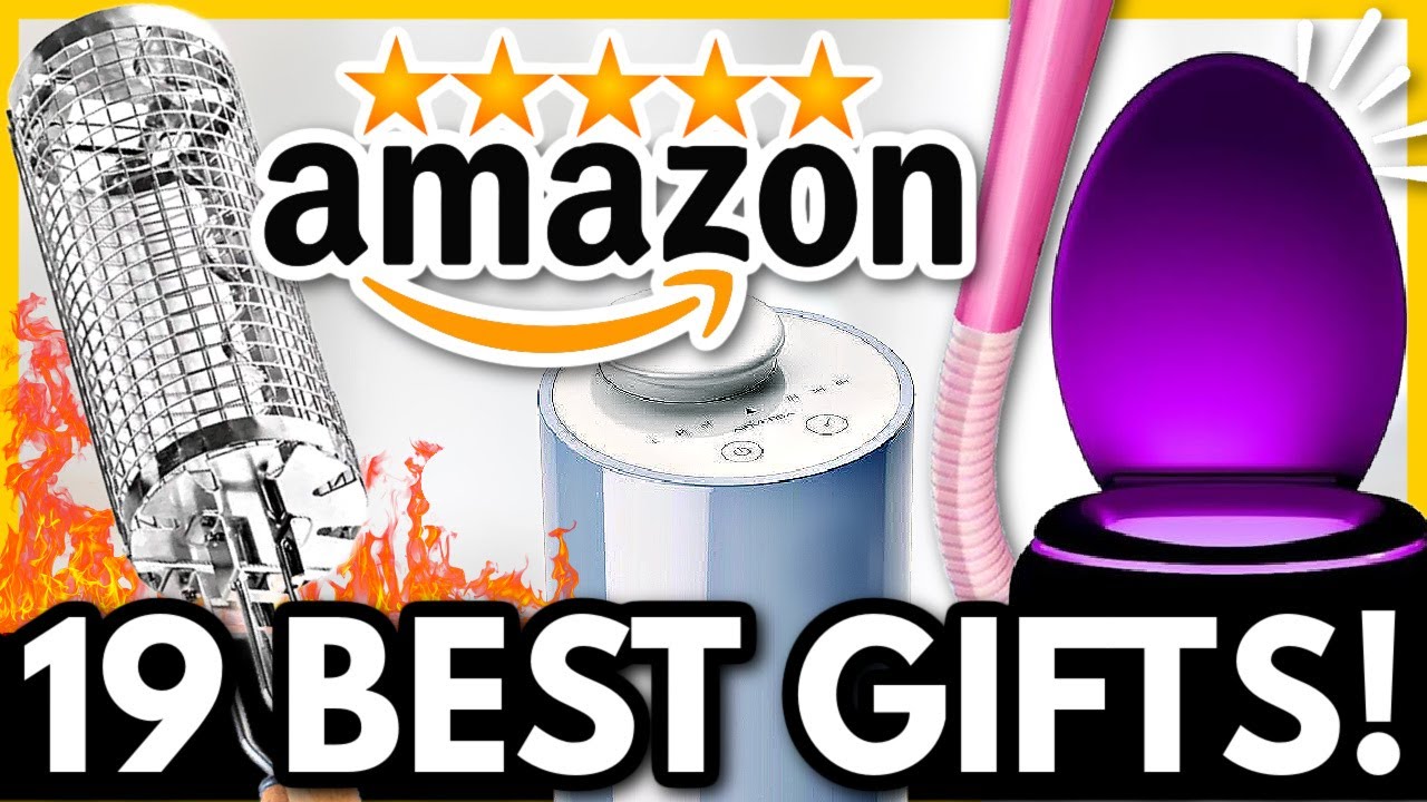 YouTube post by @SheaWhitney for LoopyCases. Caption reads: 19 *MOST-WISHED FOR* Gifts by Amazon Customers!.