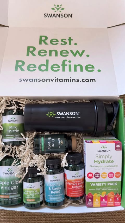 Instagram post by @mamainheels for Swanson Health. Caption reads: [...] committing to a 30-day reset with....