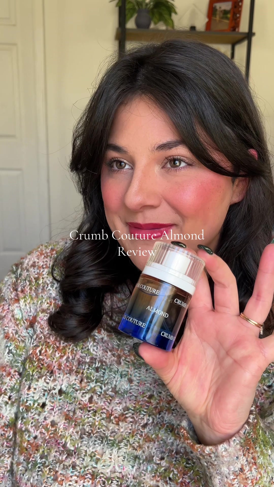 TikTok post by @alyssaweihaus for Snif. Caption reads: [...] new Crumb Couture Almond by @Snif....