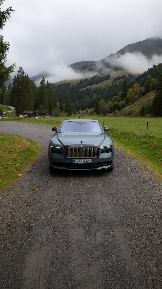 Instagram post by @the.mattbook for Rolls-Royce Motor Cars. Caption reads: [Ad] Not your average electric car 🤫 #rollsroyce....