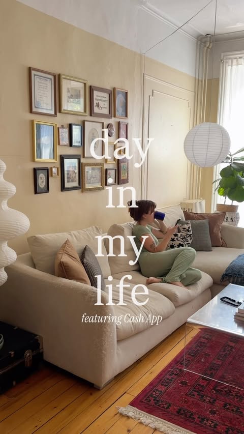 Instagram post by @winterooni for Cash App. Caption reads: spend the day with me featuring @cashapp <3 #ad....
