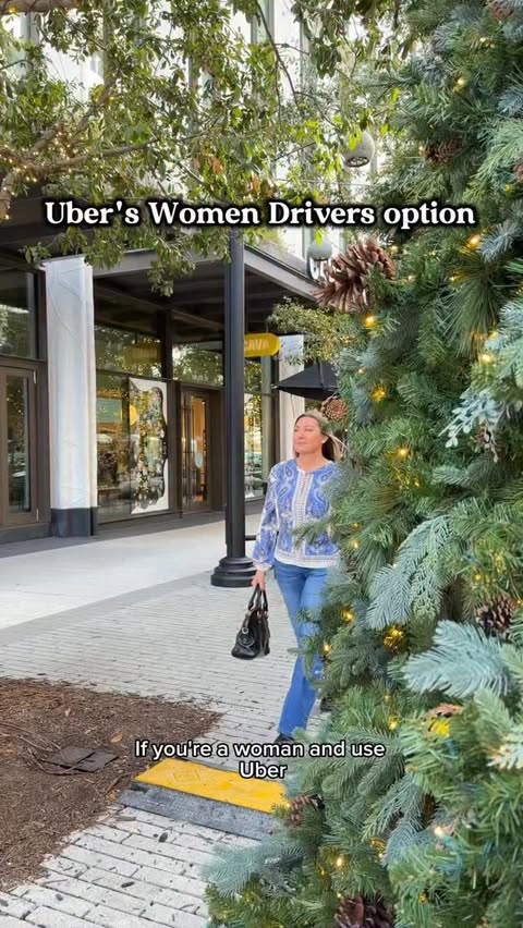 Instagram post by @thefloridaqueenie for Uber. Caption reads: I solo travel all the time so @uber ’s new Women....