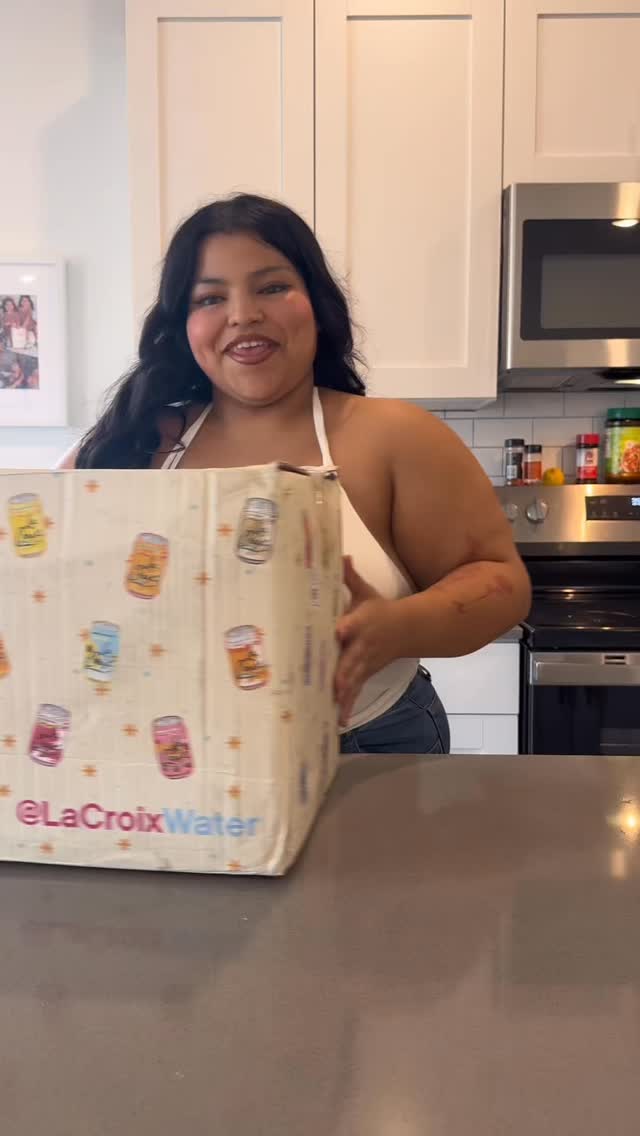 Instagram post by @lizsmiles11 for LaCroix Water. Caption reads: When I tell you they got me stacked I’m stacked �....