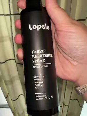 TikTok post by @kelseyjo_01 for Lopeie. Caption reads: @Lopeieofficial #lopeiefabricrefresherspray [...].