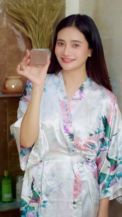 Instagram post by @soma_laishram for GHAR SOAPS. Caption reads: [...] mean sun-damaged skin Introducing @gharsoaps....