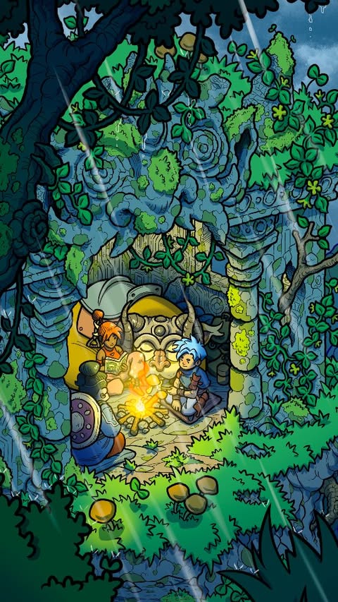 Instagram post by @danieleturturici for Procreate. Caption reads: Take a moment to rest, adventurer.
Share tales by....