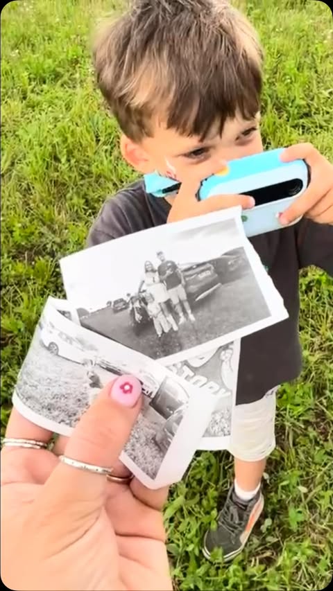 Instagram post by @ourcotswoldcrew for myFirst. Caption reads: We were kindly gifted a myFirst Camera Insta 20,....