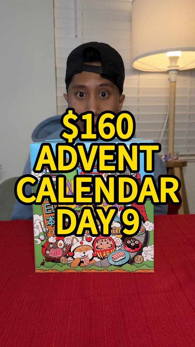 Instagram post by @ryandailies for Sugoi Mart. Caption reads: [...] a $160 advent calendar from Japan by....