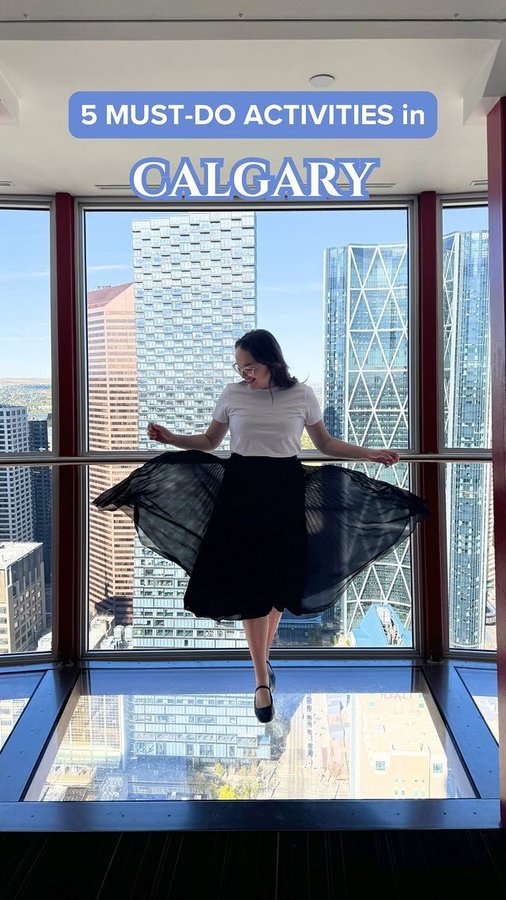 Instagram post by @thatsreallyjen for Tourism Calgary. Caption reads: [...] some of the spots I visited with....