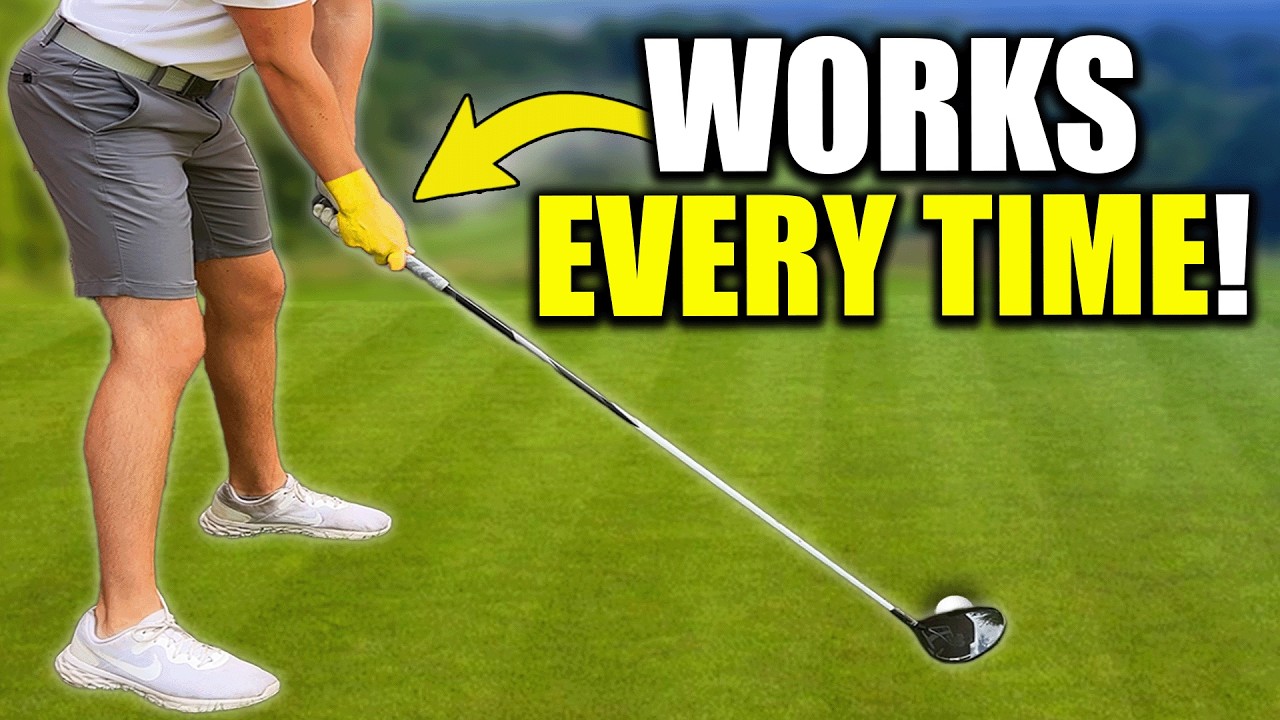 YouTube post by @harryshawgolf for HackMotion. Caption reads: How To Hit DRIVER From The Inside Every Time!.