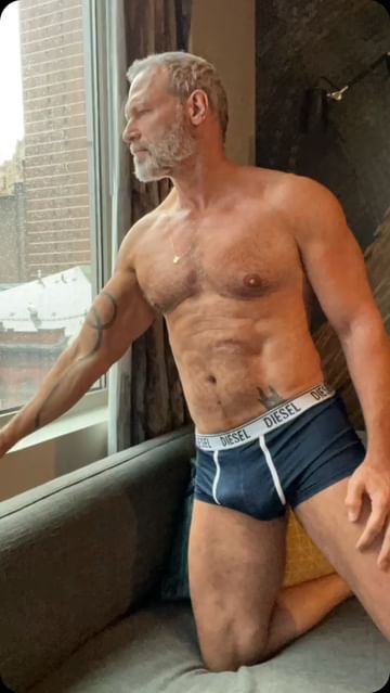 Instagram post by @jimnewmannyc for Next Gay Thing. Caption reads: Be good to yourself! #nextgaything #diesel....
