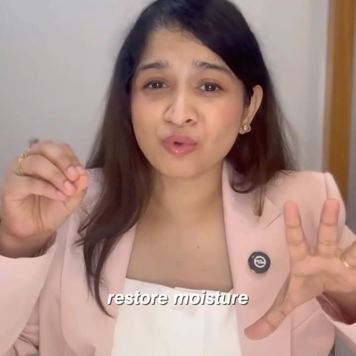 Instagram post by @dr.manasi.skin for Nykaa. Caption reads: Tight, flaky, or irritated despite moisturizing....