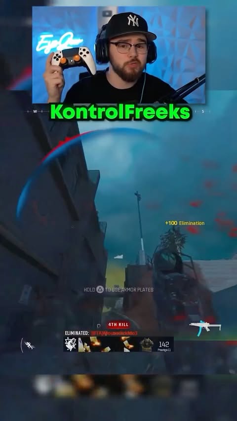 Instagram post by @itseyeqew for KontrolFreek. Caption reads: The Secret to Good Aim! @kontrolfreek 🔥
•
•
Use....