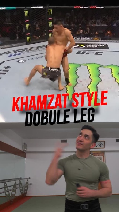 Instagram post by @hanhocamm for Supplementler.com. Caption reads: Basics steps for double leg takedown 🤼 . . . .....