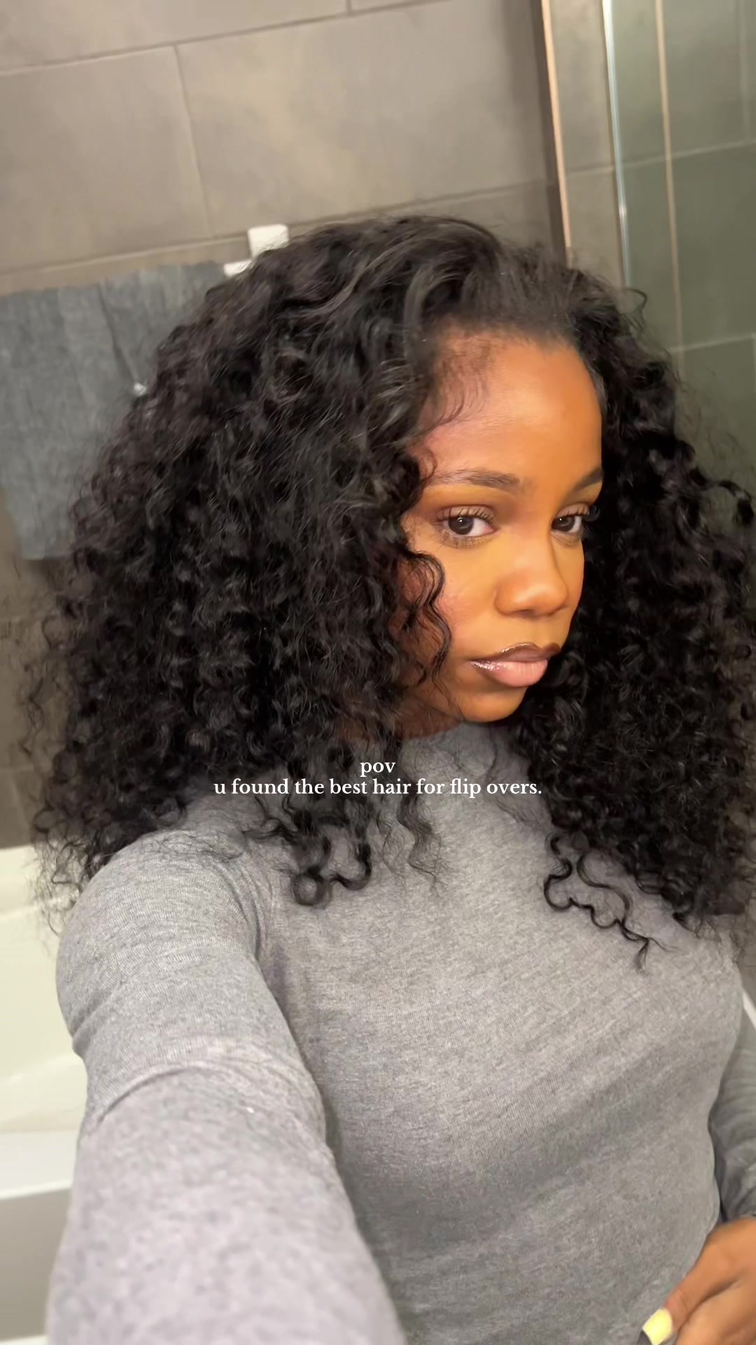 TikTok post by @jadathedream for Vshowhair. Caption reads: no lie😍 @VSHOW HAIR @VSHOW HAIR Shop #fy #fyp....