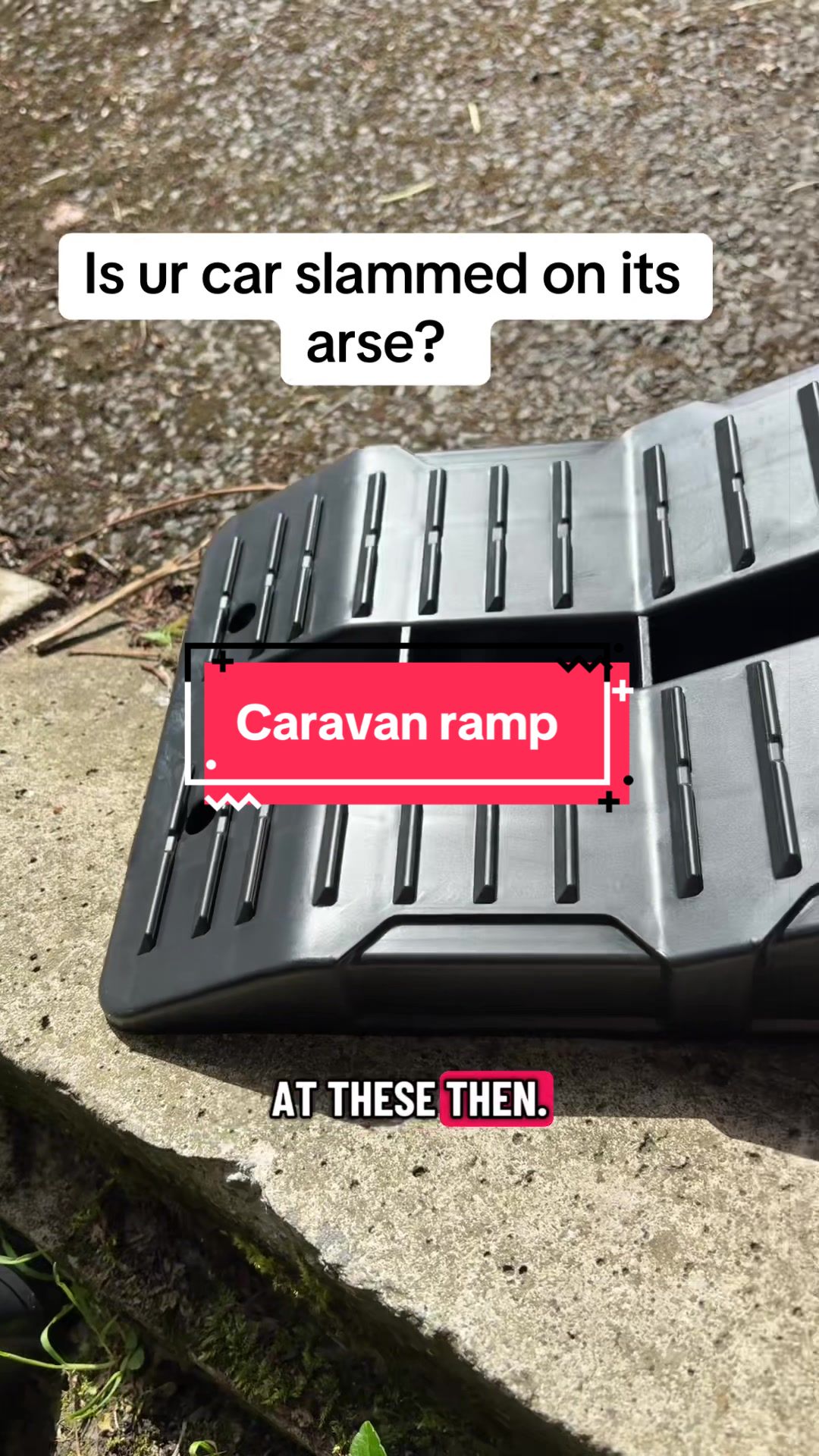 TikTok post by @lcsttessentials for Straame. Caption reads: Car ramps #TikTokMadeMeBuyIt #dealdrops @STRAAME.