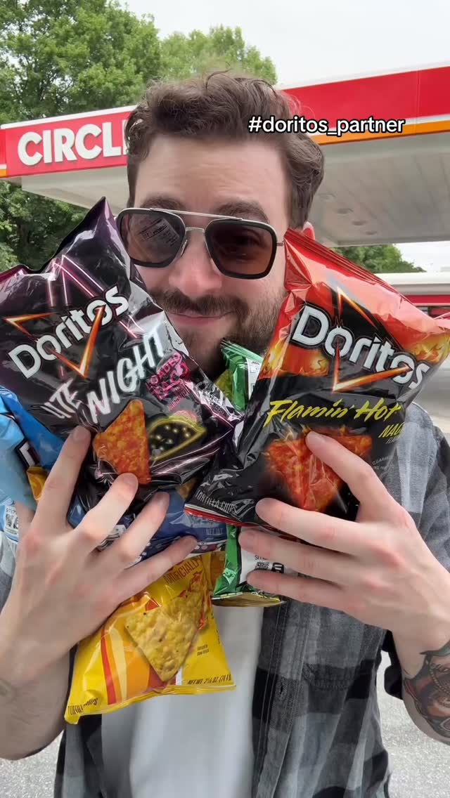 Instagram post by @snachwithzach for Doritos. Caption reads: You already know we don’t play when it comes to....