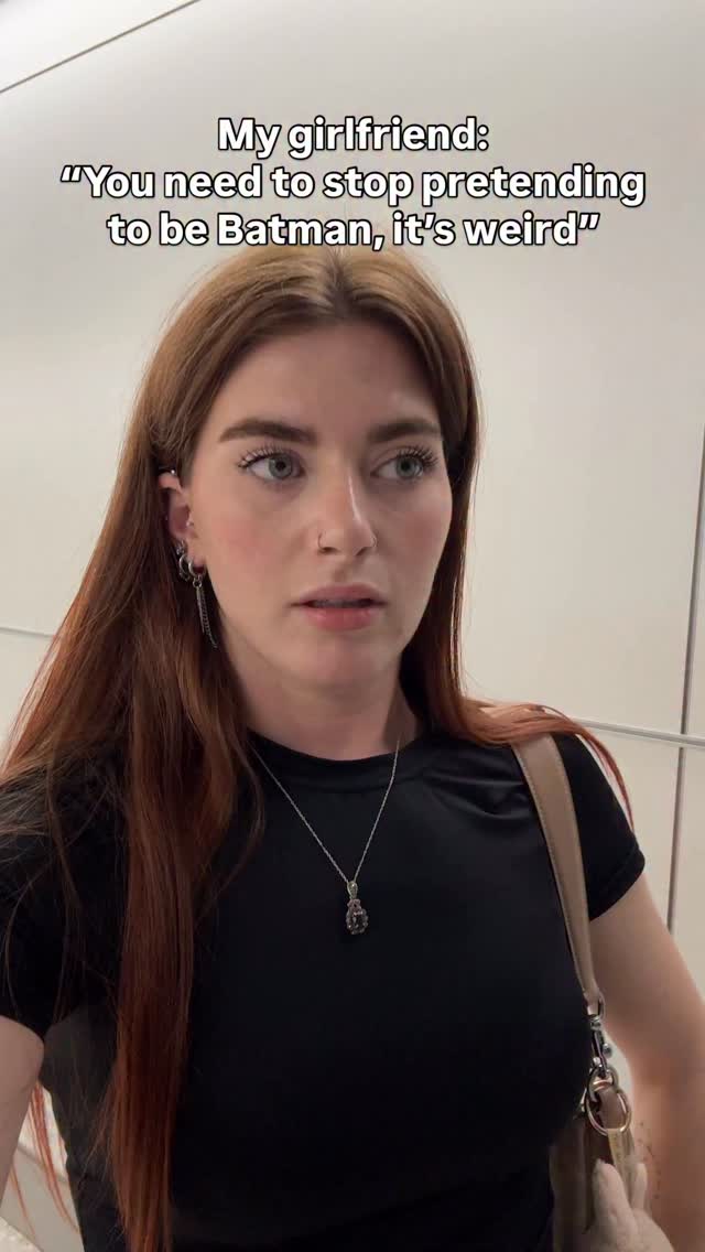 Instagram post by @ryanmar99 for Warner Bros. UK. Caption reads: [...] by pretending #Batman 
@warnerbrosuk ad.