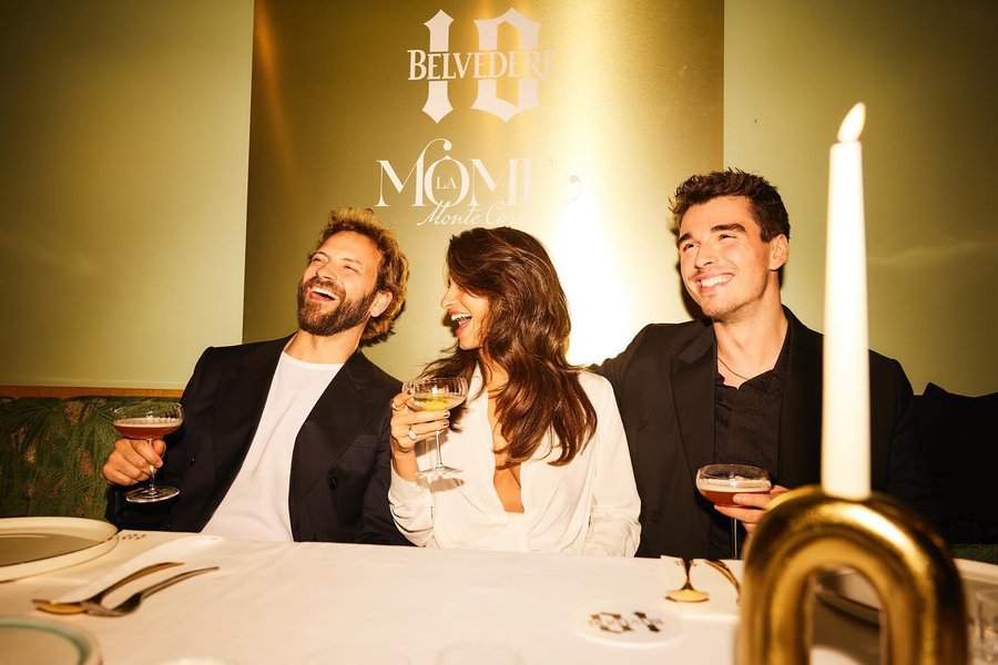 Instagram post by @coreymylchreest for Belvedere Vodka. Caption reads: 🏎️ | Prix-ty Grand time at the Grand Prix…....